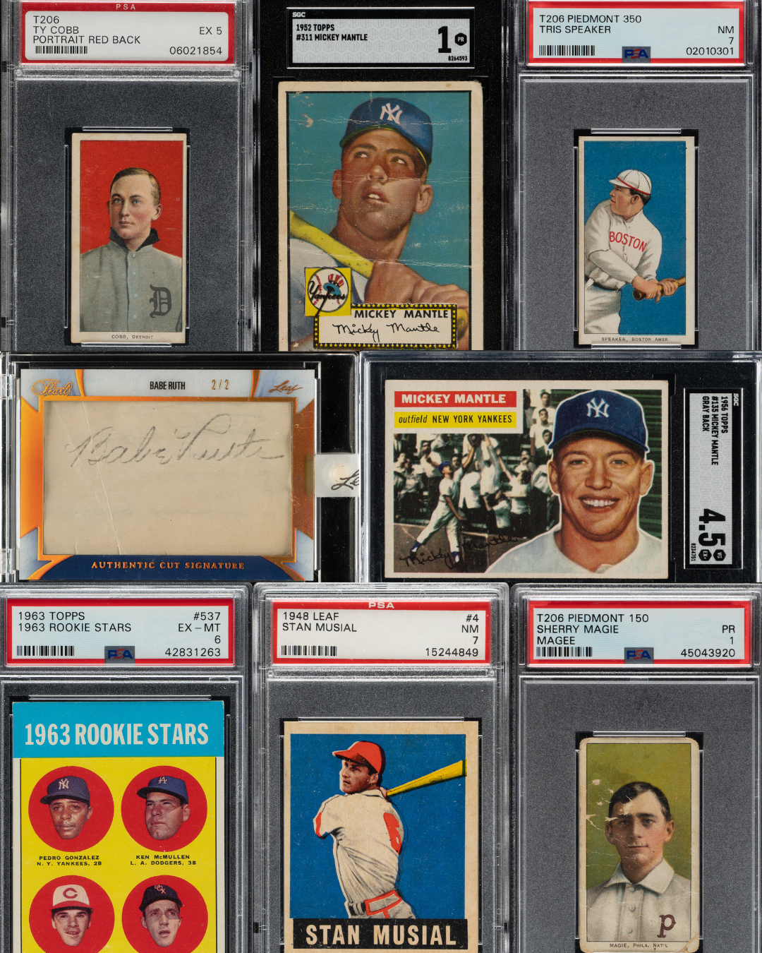 High-Grade 1984 Donruss Complete Set and 1952 Topps Mantle Lead REA February Auction
