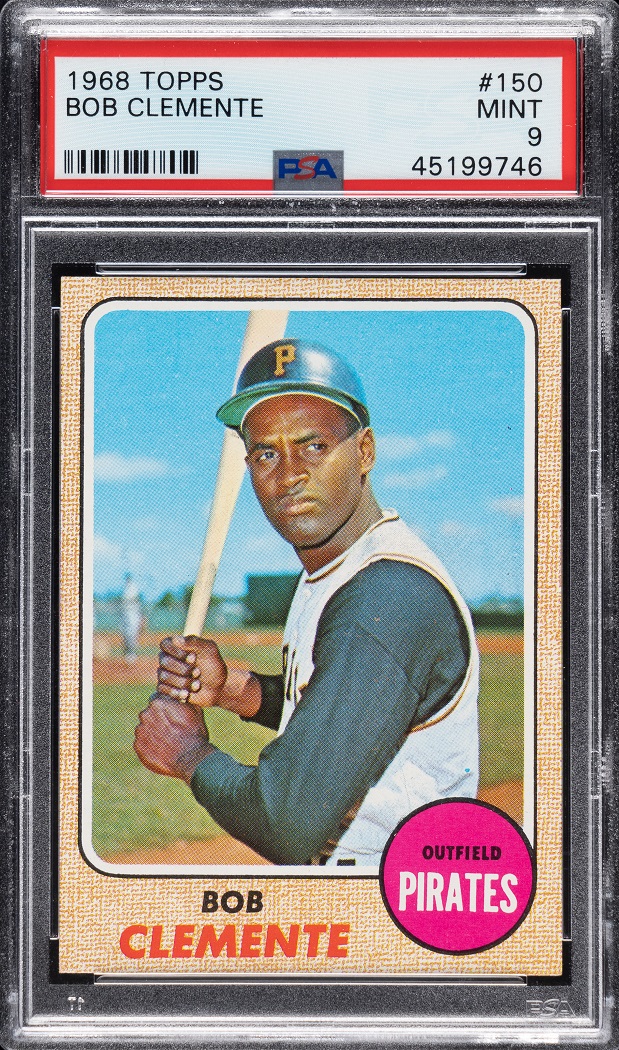 1968 Topps Roberto Clemente PSA MINT 9