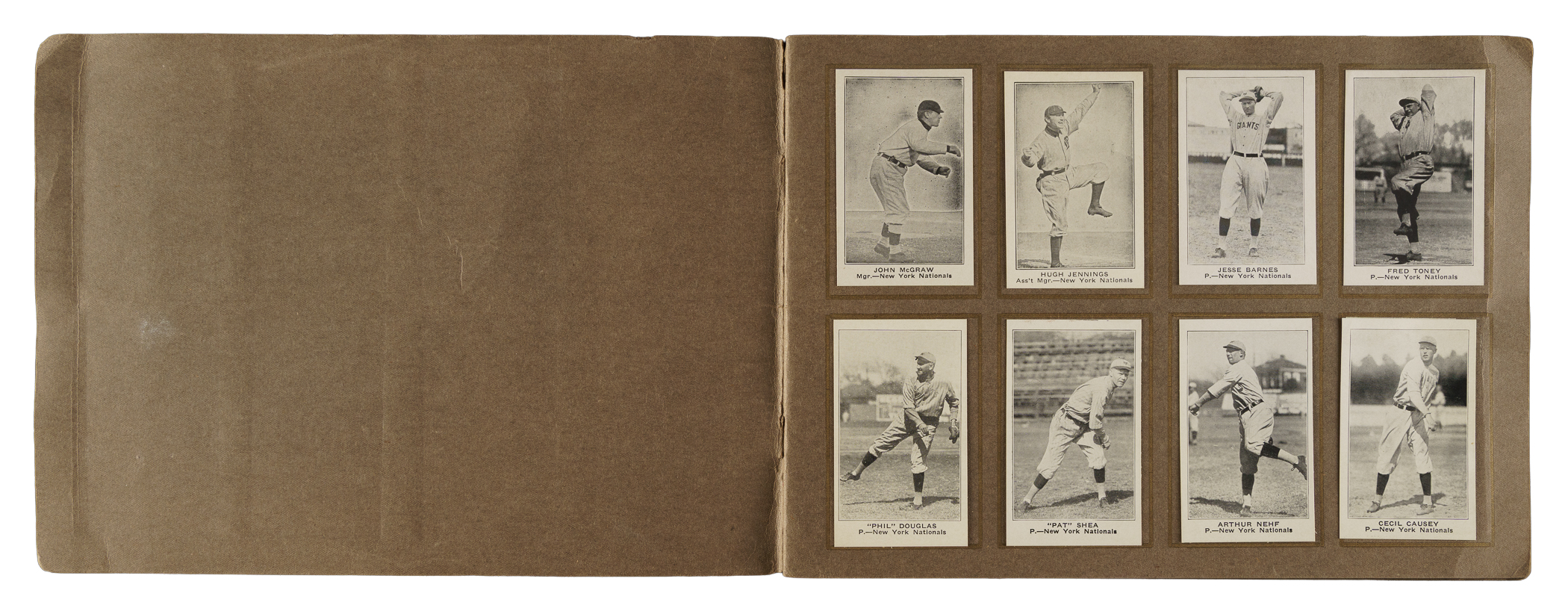 The set includes players from the New York Yankees and New York Giants, including several Hall of Famers like John McGraw and Hughie Jennings