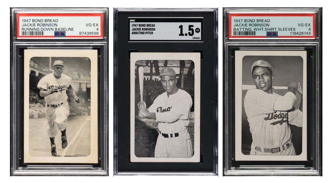 1947 Bond Bread Jackie Robinson variations