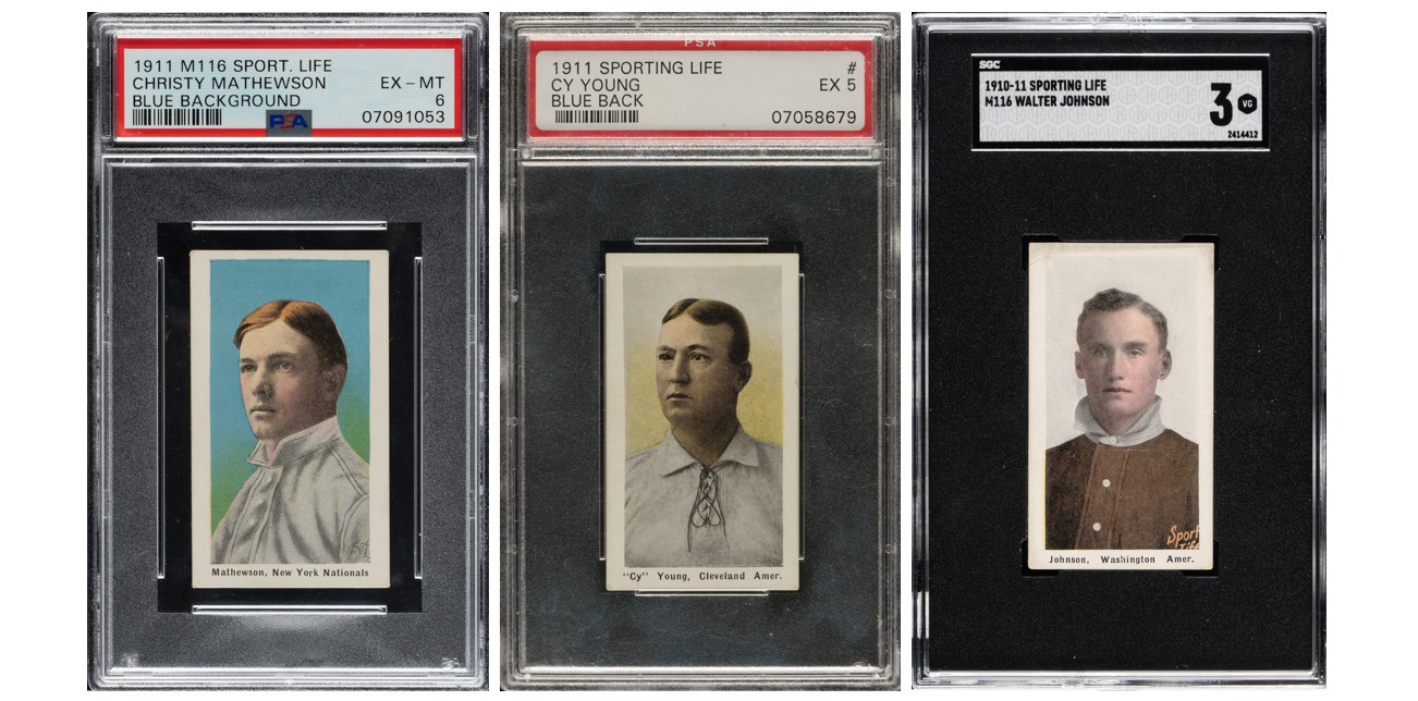 M116 Sporting Life Christy Mathewson, Cy Young, Walter Johnson