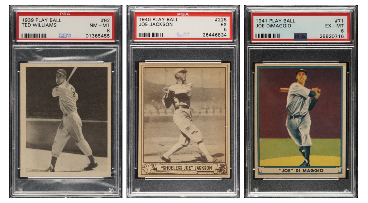 Play Ball cards from 1939-1941