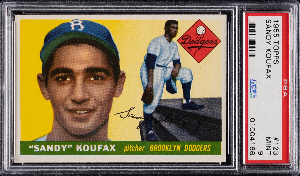 1955 Topps Sandy Koufax Rookie PSA 9