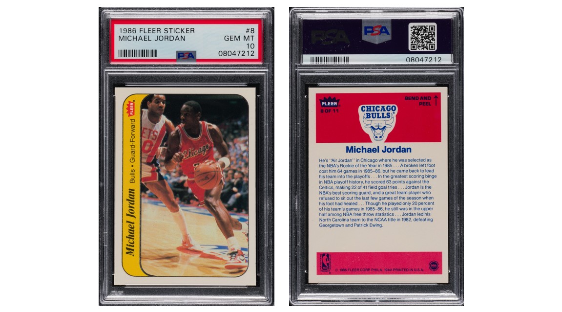 1986-1987 Fleer Basketball Michael Jordan sticker