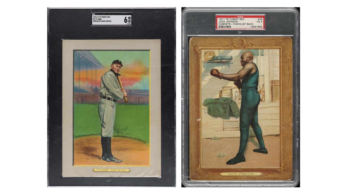 Set Spotlight:
1910-1911 T3/T9 Turkey Red Cabinet Cards