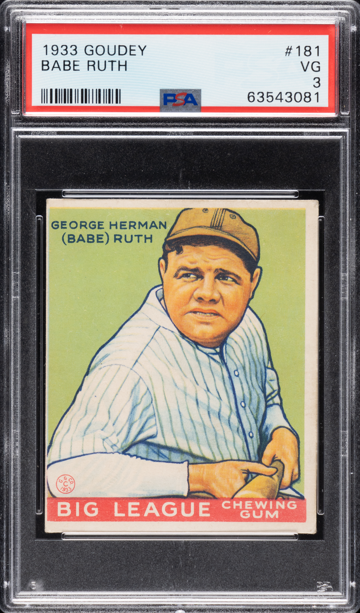 Robert Edward Auctions’ February Auction Led by Sales of Ruth, Mahomes and a Record-Breaking Gehrig Goudey