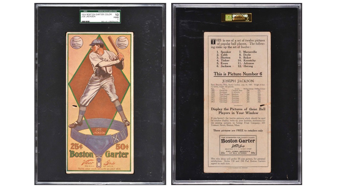 1914 Boston Garter "Shoeless" Joe Jackson