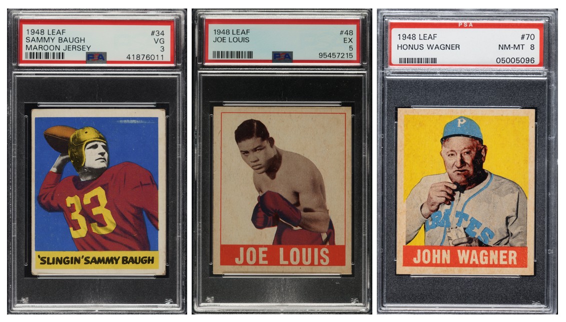 Mulit-Sport Assortment from the 1948-49 Leaf Set
