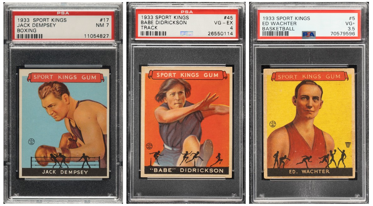 Diversity of Athletes in 1933 Goudey Sport Kings Set