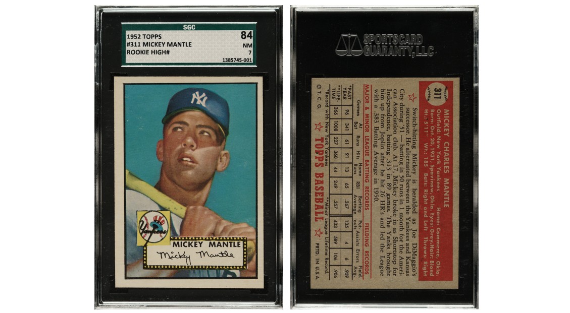 1952 Topps #311 Mickey Mantle