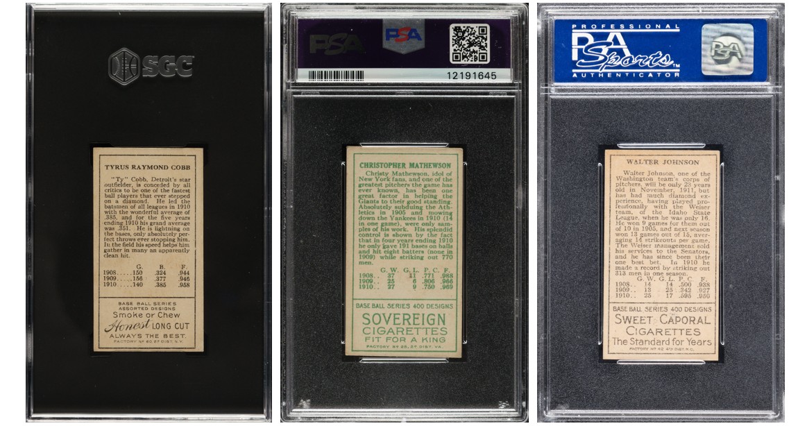T205 Gold Border card backs