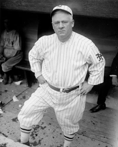 John McGraw managed the New York Giants from 1902-1932.