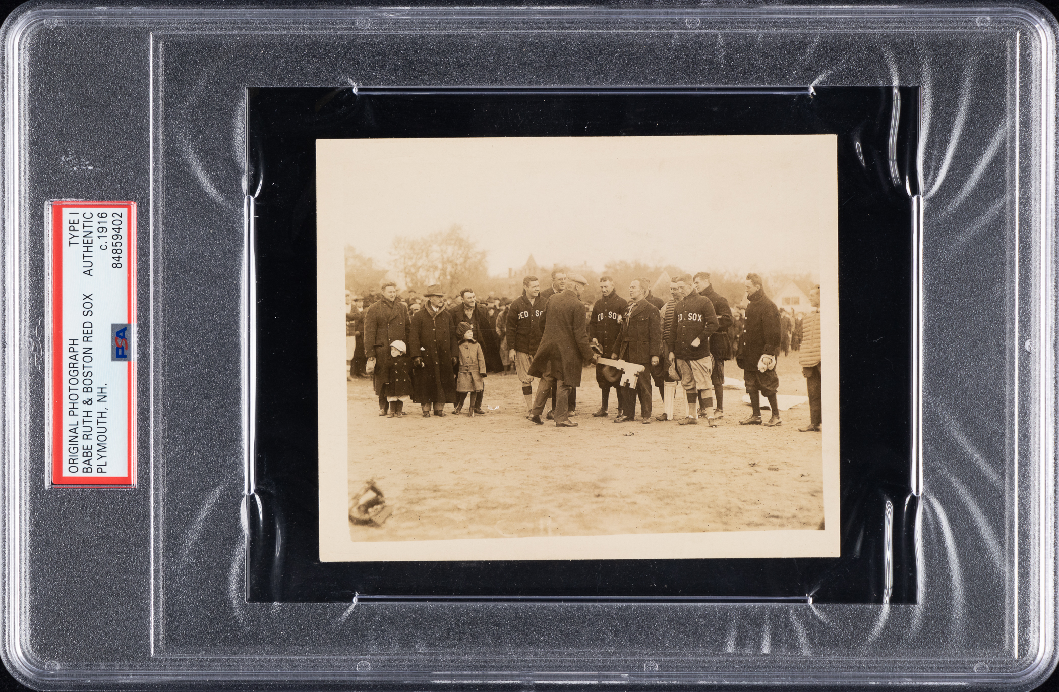 1916 Red Sox key to the city presentation with Babe Ruth