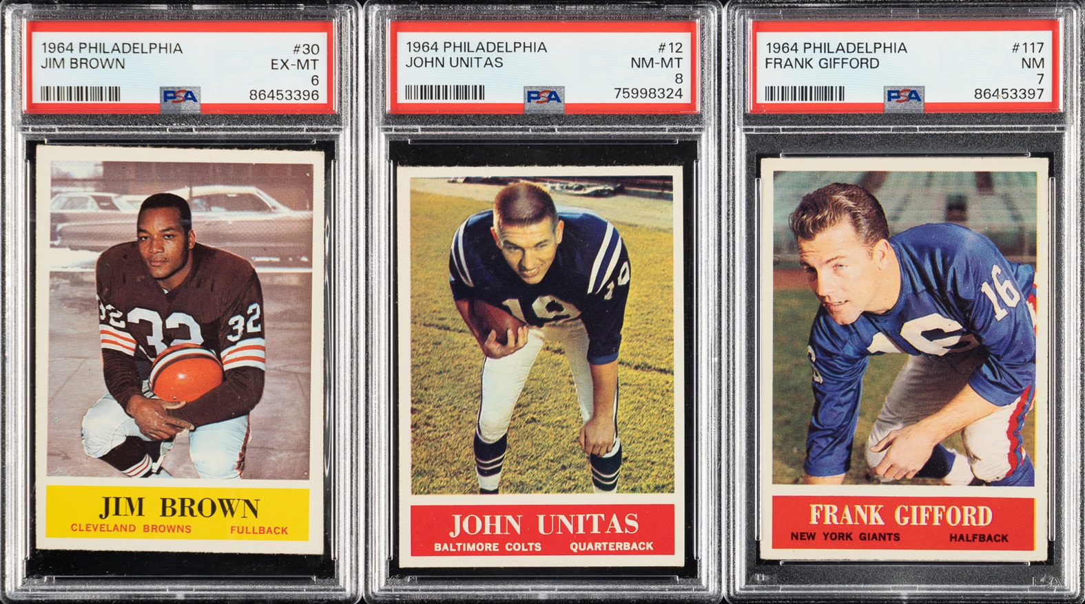 1964 Philadelphia Football Complete Set (Lot 2989)