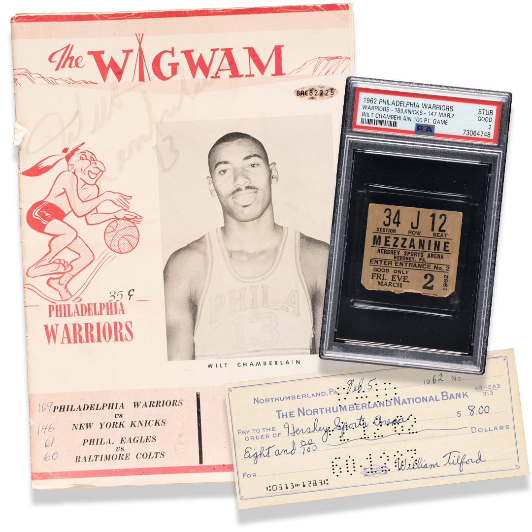 One in a Hundred: Attendee of Wilt Chamberlain’s 100-Point Game Brings Ticket and Signed Program to REA