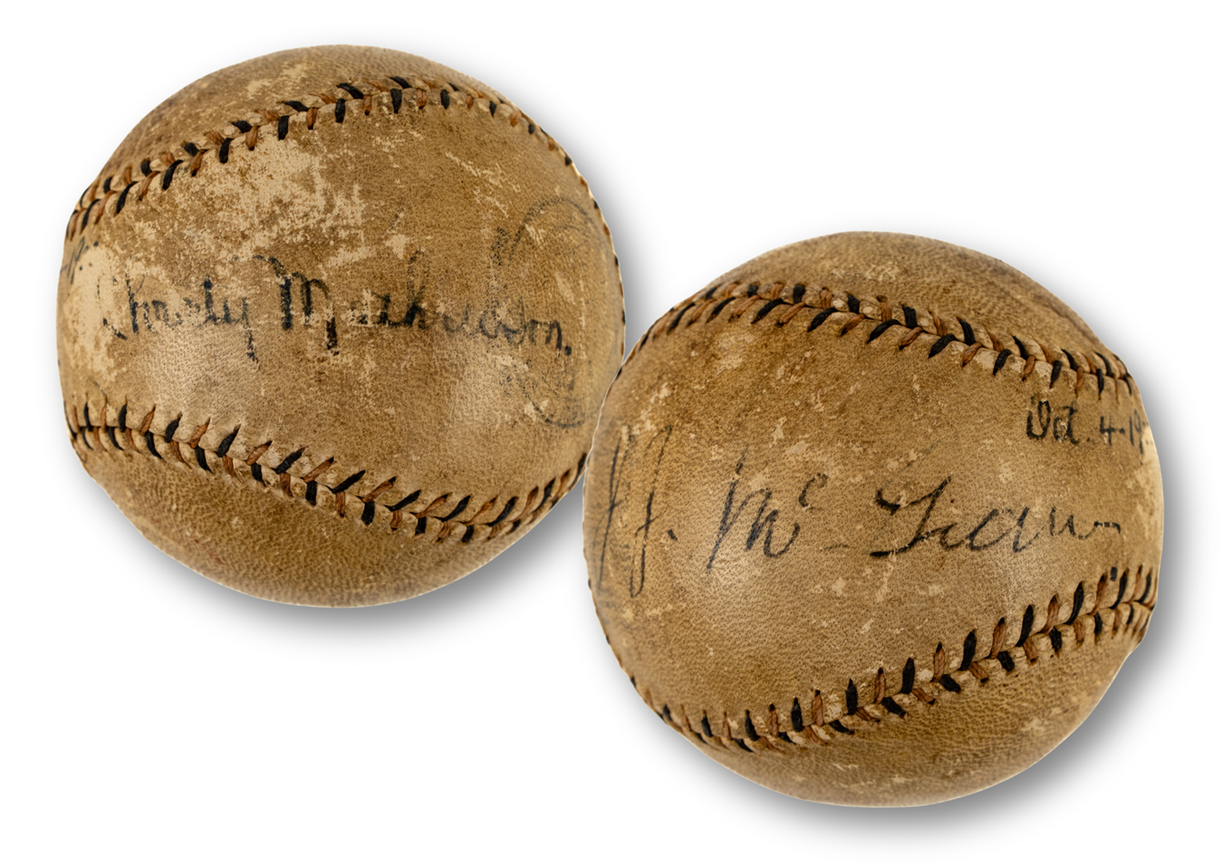 A Giant Baseball: The Mathewson-McGraw Signed Ball That Survived a Century
