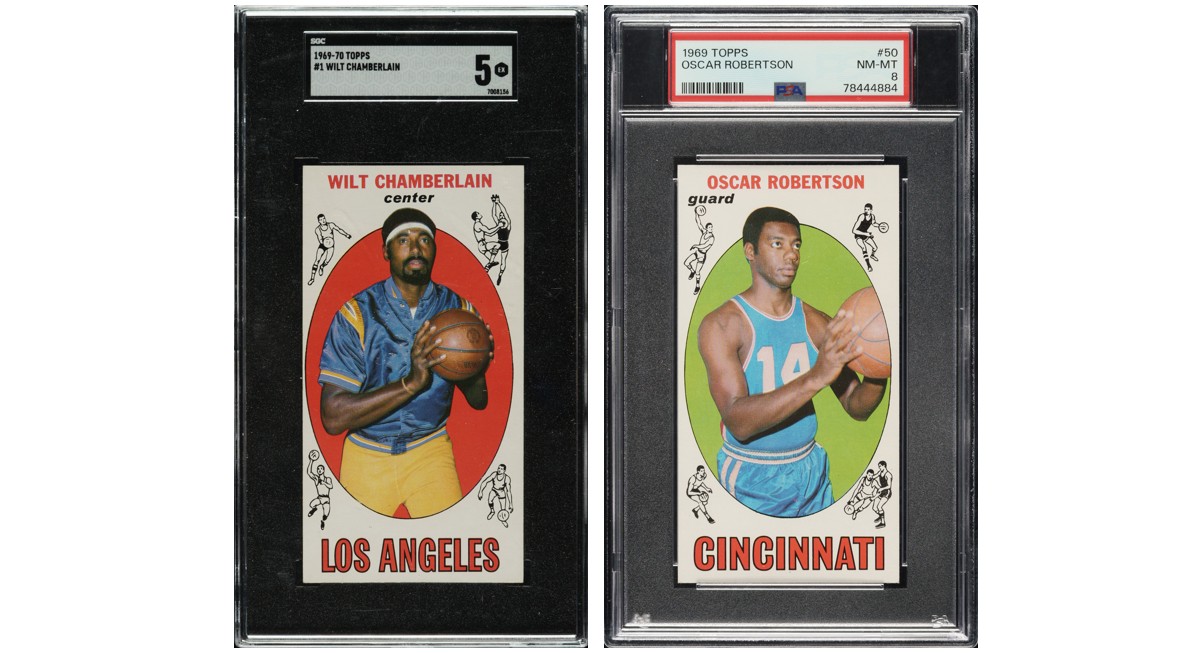 1969-1970 Topps Wilt Chamberlain & Oscar Robertson