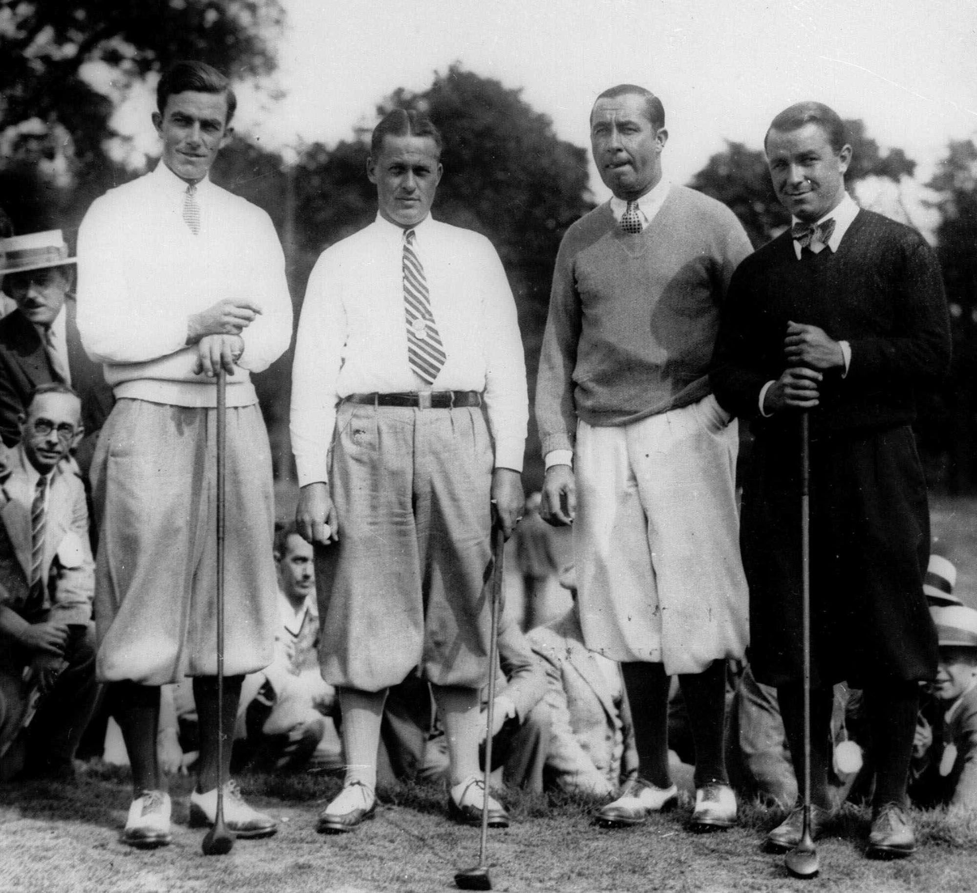 Farrell, Jones, Hagen, Sarazen