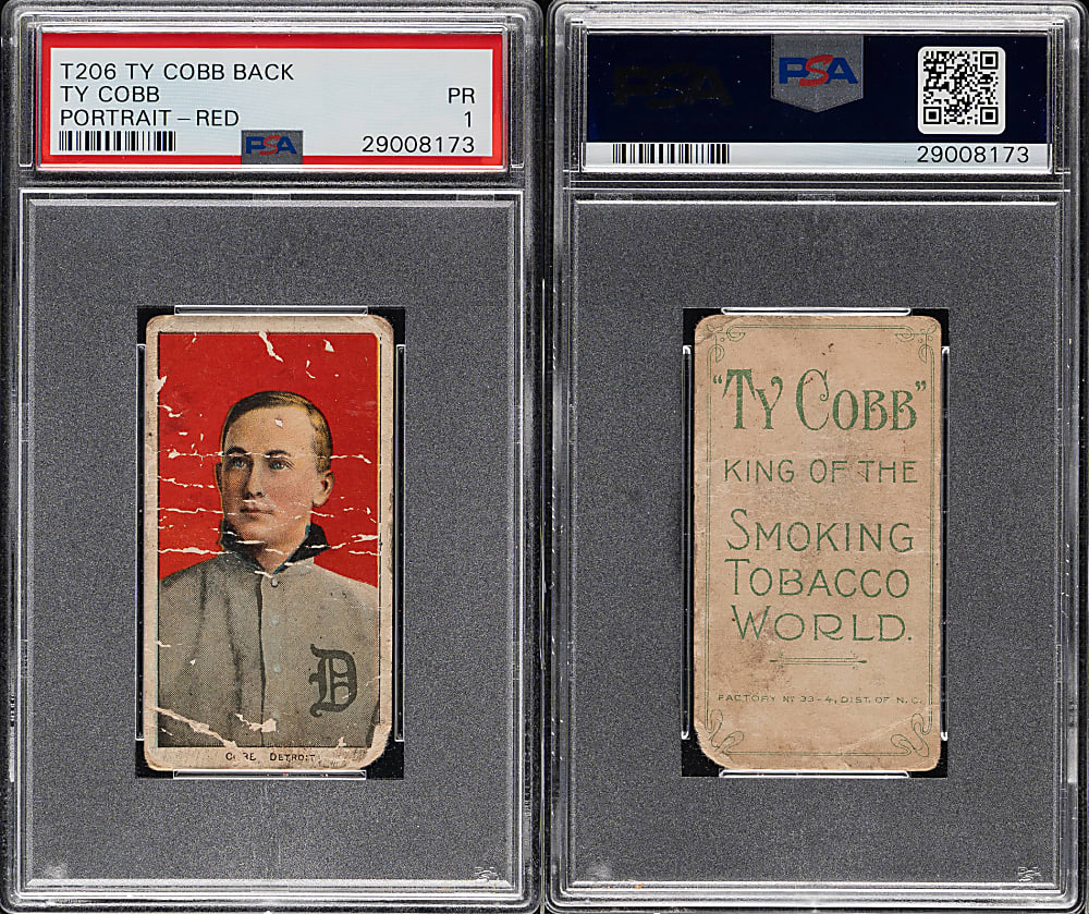 This T206 "Cobb back Cobb" was the top seller in REA's October Auction, selling for $153,750.