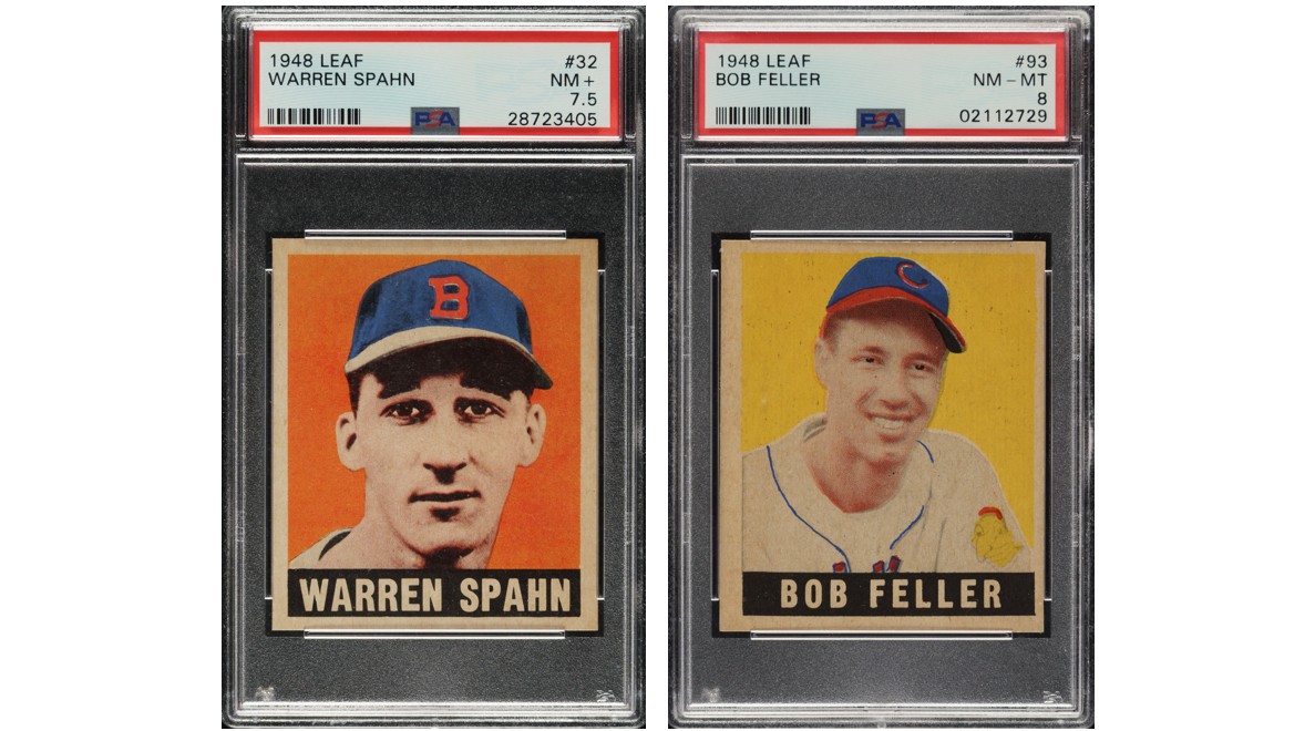 1948-49 Leaf Warren Spahn & Bob Feller