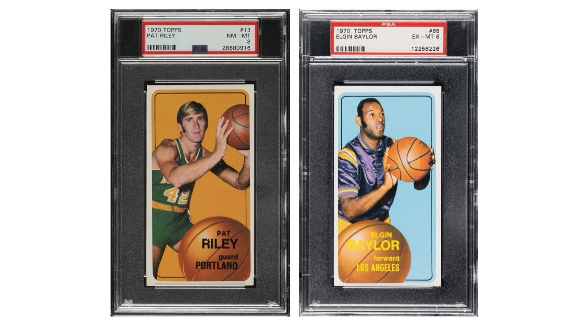 1970-1971 Topps Basketball Pat Riley & Elgin Baylor