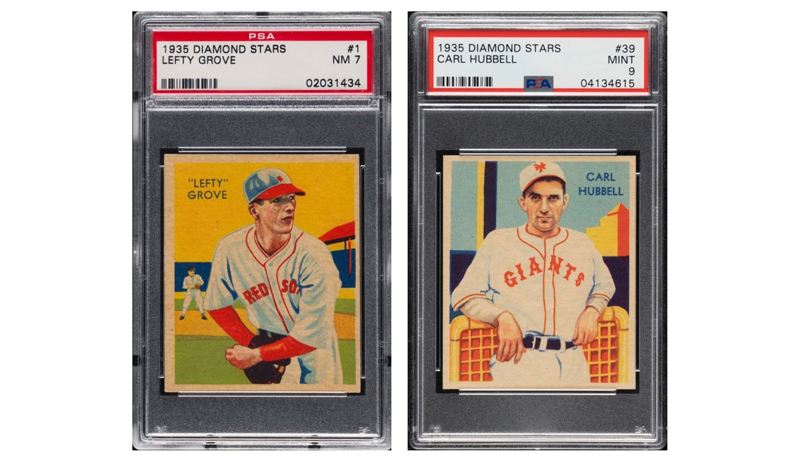 1935 Diamond Stars Lefty Grove & Carl Hubbell