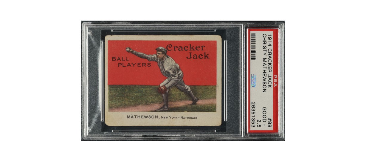 1914 E145 Christy Mathewson Sold for $190,650 in 2025 Fall Auction