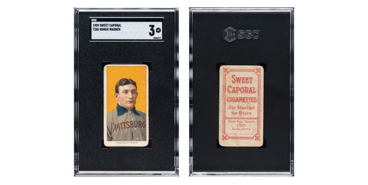 T206 Honus Wagner that sold for $6.6 million in 2021.