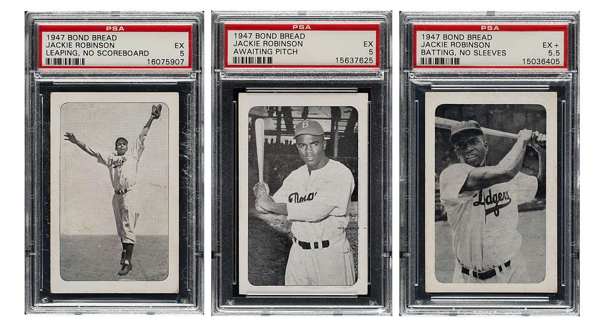 1947 Bond Bread Jackie Robinson variations