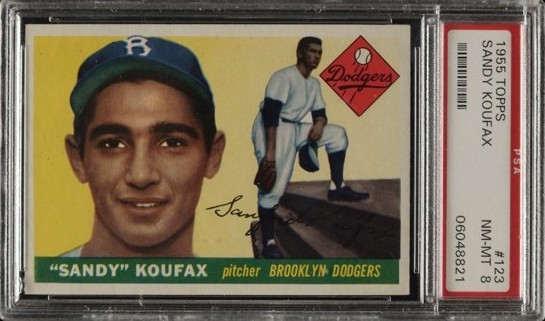 1955 Topps Sandy Koufax rookie card