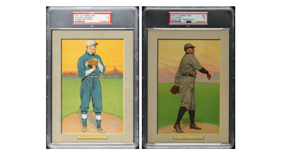 1910-1911 T3 Turkey Red Walter Johnson & Cy Young