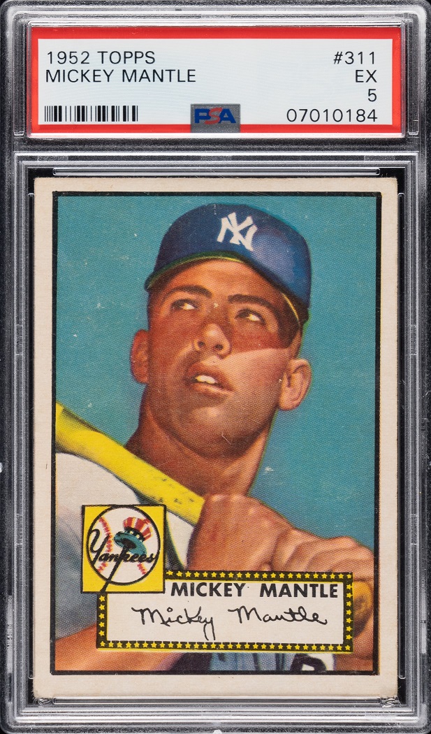 1952 Topps Mickey Mantle PSA 5